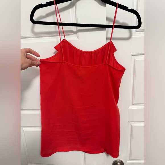 J. Crew Red Ruffle Tank Top - Picture 2 of 4
